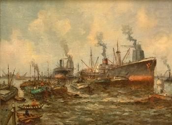 unknow artist Seascape, boats, ships and warships. 150 china oil painting image